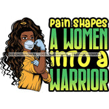 Afro Lola Nurse Doctor Save Life Hero Quotes Wearing Mask Protection Flexing Strong Medical Occupation SVG Cutting Files