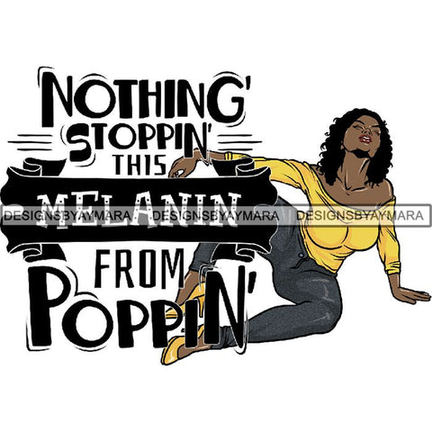 Afro Woman Tattoo Sexy Melanin Nubian Goddess PNG Files For Print Not For Cutting