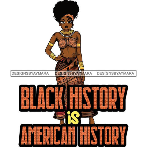 Afro Lola Black History Month Quotes .SVG Clipart Vector Cutting Files For Circuit Silhouette Cricut and More!