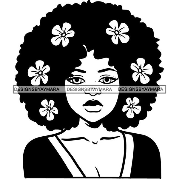 Afro African American Lady Woman Classy Nubian SVG Cutting Files