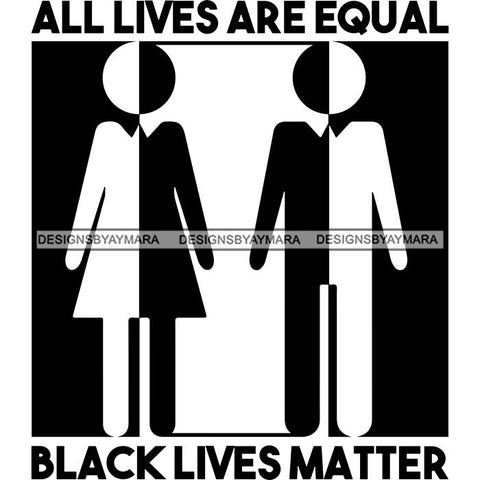 Black Lives Matter Humanity Social Protest Justice Black-Owned Businesses SVG PNG JPG Vector Cutting Files