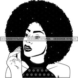 Afro Latina Woman SVG Cutting Files For Silhouette Cricut and More