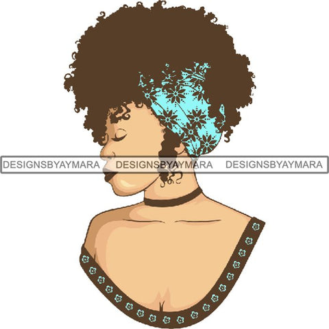 Afro Lady Queen Goddess Melanin Nubian .PNG Print Files Not For Cutting