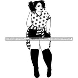 Afro Nubian Melanin Popping Kinky Hair Beautiful African American Woman SVG Cutting Files