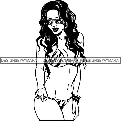 Afro Latina Woman SVG Cutting Files For Silhouette Cricut and More
