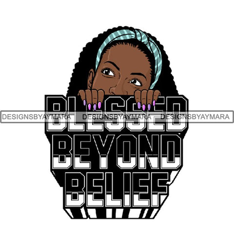 Afro Woman Peeking Peek-a-Boo I see You Melanin Pretty Half Face PNG File For Print Not For Cutting