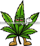 Marijuana Pot Head Rasta 420 Cannabis Weed Leaf Grass Joint Blunt Stoned High Life SVG Cutting Files