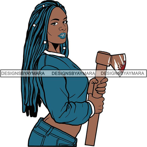 Afro Black Woman Halloween SVG Cutting Files For Silhouette Cricut and More