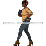 Fashion Diva Glamour Afro Woman Classy Sexy Lady SVG PNG JPG Vector Files For Cutting and More