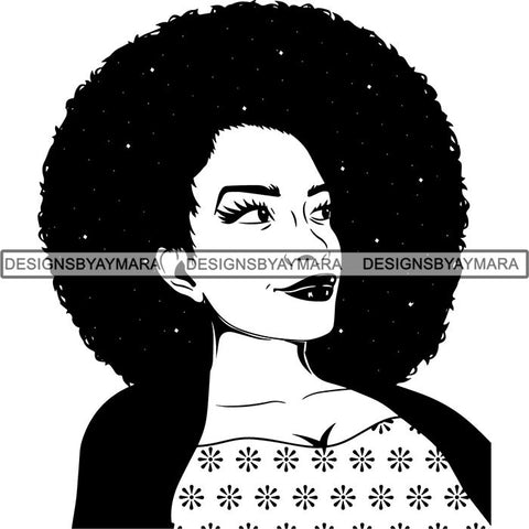 Afro Latina Woman SVG Cutting Files For Silhouette Cricut and More
