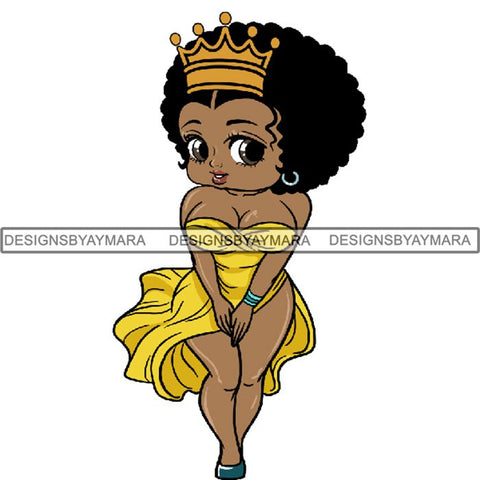 Afro Sexy Queen Betty SVG Cutting Files For Cricut and Silhouette