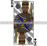 Ace King Man Royalty Blackjack Casino Card Game Attractive Black Man Bearded Hipster Male Guy Hombre Macho Manly SVG Files For Cutting