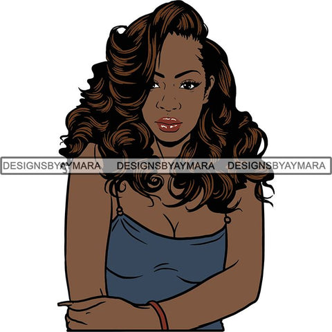 Afro Latina Woman SVG Cutting Files For Silhouette Cricut and More