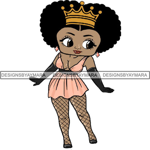 Afro Sexy Queen Betty SVG Cutting Files For Cricut and Silhouette