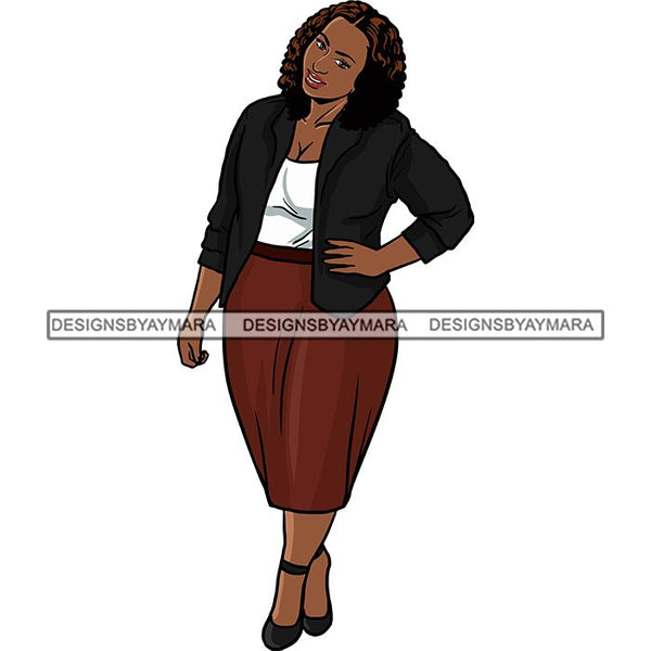 Fashion Diva Glamour Afro Woman Classy Sexy Lady SVG PNG JPG Vector Files For Cutting and More