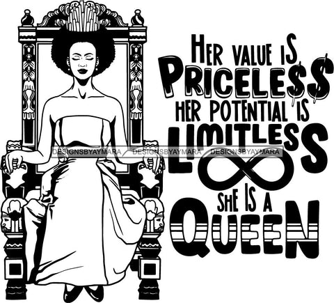 Afro Queen Goddess Melanin Nubian Glamour .SVG Cutting Files For Silhouette and Cricut