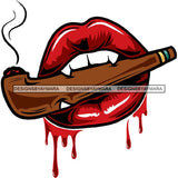 Red Lips Pipe Sexy Cigar Hot Sellers Designs .SVG Cutting Files
