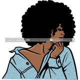 Afro African American Lady Woman Classy Nubian SVG Cutting Files