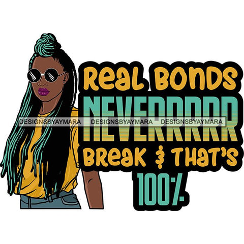 Afro Woman Dreadlocks Locs Hairstyle Gangster Bad Ass Quotes .SVG Cutting Files For Silhouette Cricut and More!