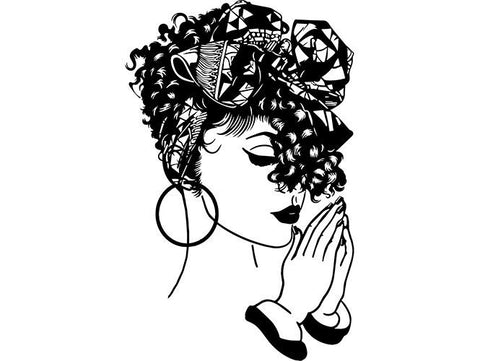 Afro Beautiful Black Woman SVG African American Ethnicity Afro Puffy Hairstyle Beauty Salon Queen Diva Classy Lady  Beautiful People Beauty Salon Princess