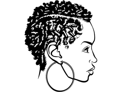 Afro Beautiful Black Woman SVG African American Ethnicity Afro Puffy Hairstyle Beauty Salon Queen Diva Classy Lady  Beautiful People Beauty Salon Princess