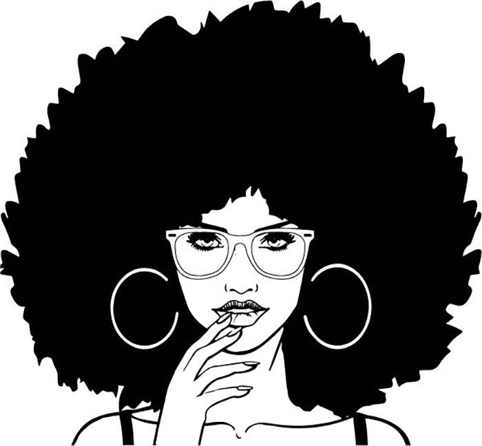 Black Woman Afro Hairstyle Diva Quotes African American Nubian Queen ...