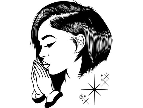Afro Beautiful Black Woman SVG African American Ethnicity Afro Puffy Hairstyle Beauty Salon Queen Diva Classy Lady  Beautiful People Beauty Salon Princess
