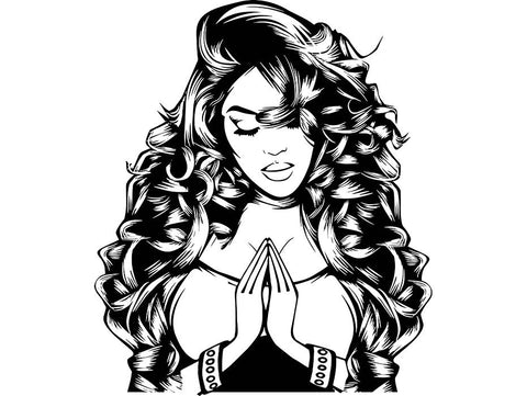 Afro Beautiful Black Woman SVG African American Ethnicity Afro Puffy Hairstyle Beauty Salon Queen Diva Classy Lady  Beautiful People Beauty Salon Princess