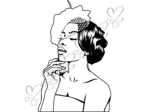 Afro Beautiful Black Woman SVG African American Ethnicity Afro Puffy Hairstyle Beauty Salon Queen Diva Classy Lady  Beautiful People Beauty Salon Princess