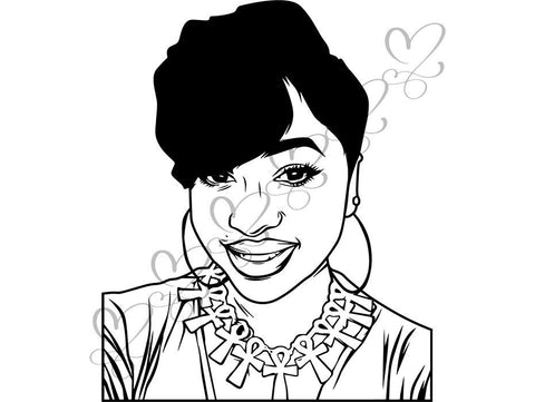 Afro Beautiful Black Woman SVG African American Ethnicity Afro Puffy Hairstyle Beauty Salon Queen Diva Classy Lady  Beautiful People Beauty Salon Princess