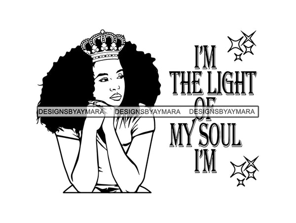 Afro Woman SVG Goddess African American Ethnicity Woman Power Independent Woman Afro Queen Diva Classy Lady SVG PNG EPS JPG Clipart Cutting Cut Cricut T-shirt Design
