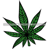 Cannabis Leaf In Color Marijuana Leaf SVG JPG PNG Vector Clipart Cricut Silhouette Cut Cutting