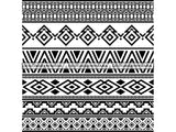 Navajo Tribe Tattoo Style Ink Design Pattern Native American Indian Traditional Culture Template  .SVG .EPS .PNG Vector Space Clipart Digital Download Circuit Cut Cutting