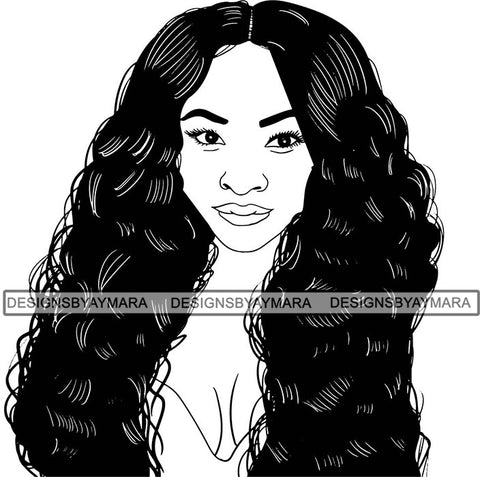 Afro Woman SVG Free Cut Files For Silhouettes and Cricut