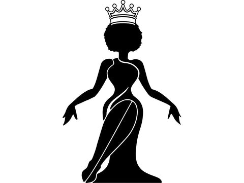 Afro Beautiful Black Woman SVG African American Ethnicity Afro Puffy Hairstyle Beauty Salon Queen Diva Classy Lady  Beautiful People Beauty Salon Princess