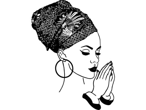 Afro Beautiful Black Woman SVG African American Ethnicity Afro Puffy Hairstyle Beauty Salon Queen Diva Classy Lady  Beautiful People Beauty Salon Princess