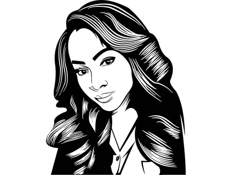 Afro Woman SVG Cut Files For Silhouettes and Cricut