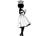 Black Queen SVG File For Silhouette and Cutting.