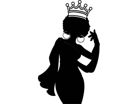 Black Queen SVG For Silhouette and Cutting File
