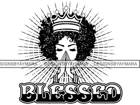 Afro Woman SVG Cut File For Silhouette and Cutting.