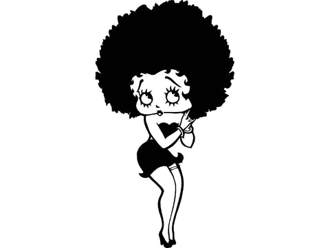 Afro Beautiful Black Woman SVG African American Ethnicity Afro Puffy Hairstyle Beauty Salon Queen Diva Classy Lady  .SVG .EPS .PNG Vector Clipart Digital Cricut Circuit Cut Cutting