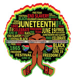 Juneteenth Afro Woman Praying Quotes Black Lives Matter Humanity Social Protest Justice SVG Vector Cut Files