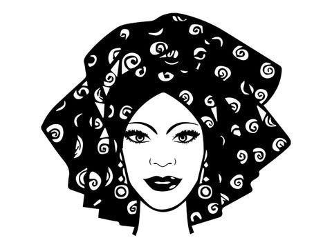 Afro Beautiful Black Woman SVG African American Ethnicity Afro Puffy Hairstyle Beauty Salon Queen Diva Classy Lady  Beautiful People Beauty Salon Princess