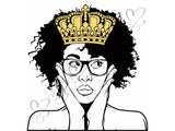 Afro Beautiful Black Woman SVG African American Ethnicity Afro Puffy Hairstyle Beauty Salon Queen Diva Classy Lady  Beautiful People Beauty Salon Princess