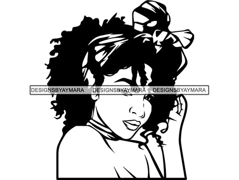 Beautiful Afro Woman SVG Make Up Artist Fabulous Queen Diva Classy Lady Princess Hairstyle Lips Eyelashes SVG PNG EPS JPG Vector Cricut Cutting Circuit Cut