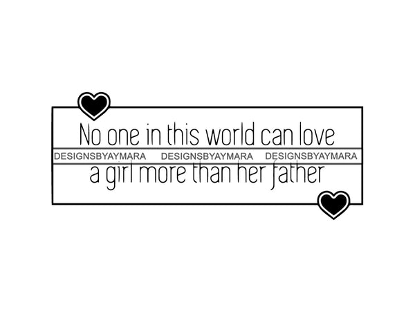 No one in this world SVG Quotes
