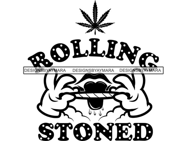 Blunt Weed Cannabis Medical Marijuana Pot Stone High Life Smoker Drug .SVG .EPS .PNG .JPG Vector Clipart Silhouette Cricut Circuit Cut Cutting