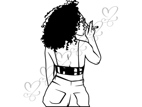 Afro Beautiful Black Woman SVG African American Ethnicity Afro Puffy Hairstyle Beauty Salon Queen Diva Classy Lady  Beautiful People Beauty Salon Princess