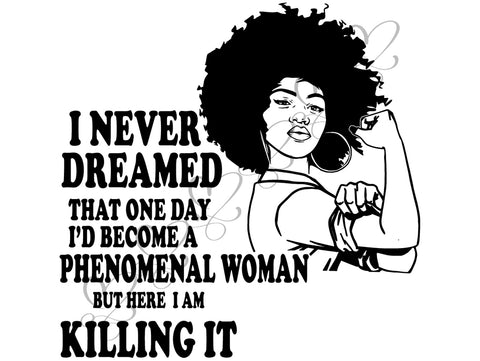 Afro Beautiful Black Woman SVG African American Ethnicity Afro Puffy Hairstyle Beauty Salon Queen Diva Classy Lady  Beautiful People Beauty Salon Princess