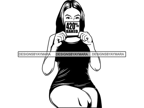 Woman Smoking Weed SVG  Cannabis Marijuana Blunt Join Pot 420 High Life Smoke Smoker Weed